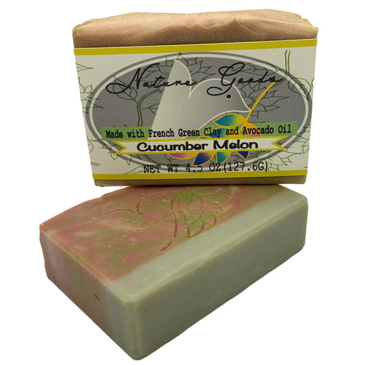 Cucumber Melon Spa Bath Bar Soap - Avocado Oil Collection