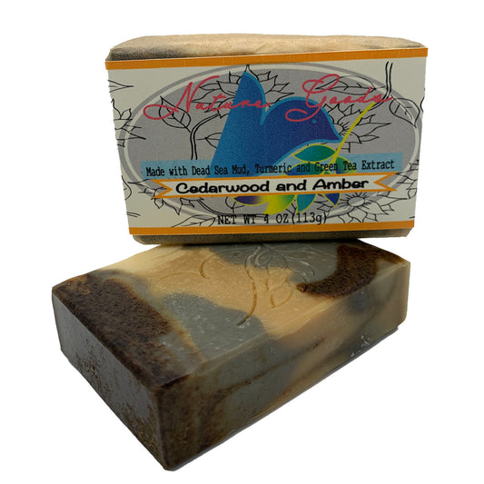 Cedarwood and Amber Spa Bath Bar Soap - Green Tea Extract Collection