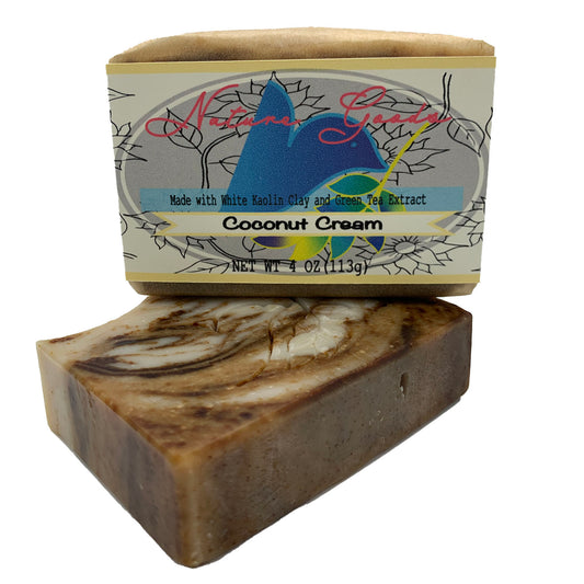 Coconut Cream Spa Bath Bar Soap - Green Tea Extract Collection