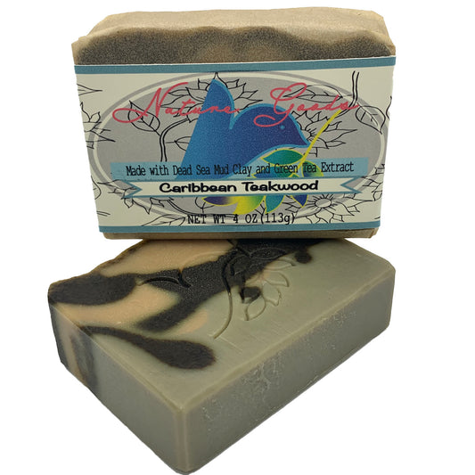 Caribbean Teakwood Spa Bath Bar Soap  - Green Tea Extract Collection