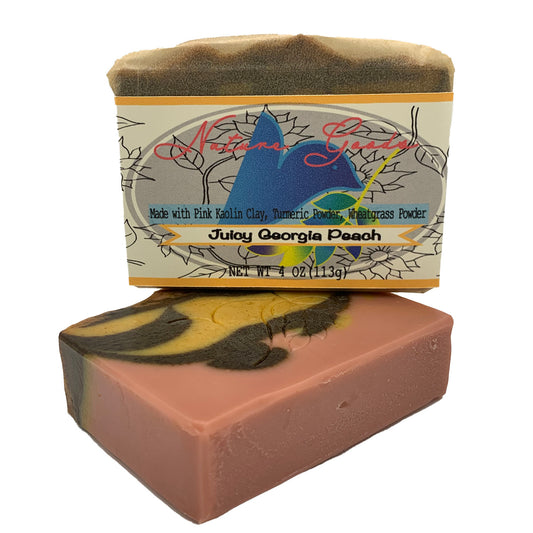 Juicy Georgia Peach Spa Bath Bar Soap - Green Tea Extract Collection