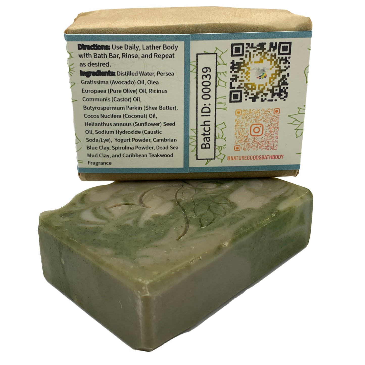 Caribbean Teakwood Spa Bath Bar - Avocado Oil Collection