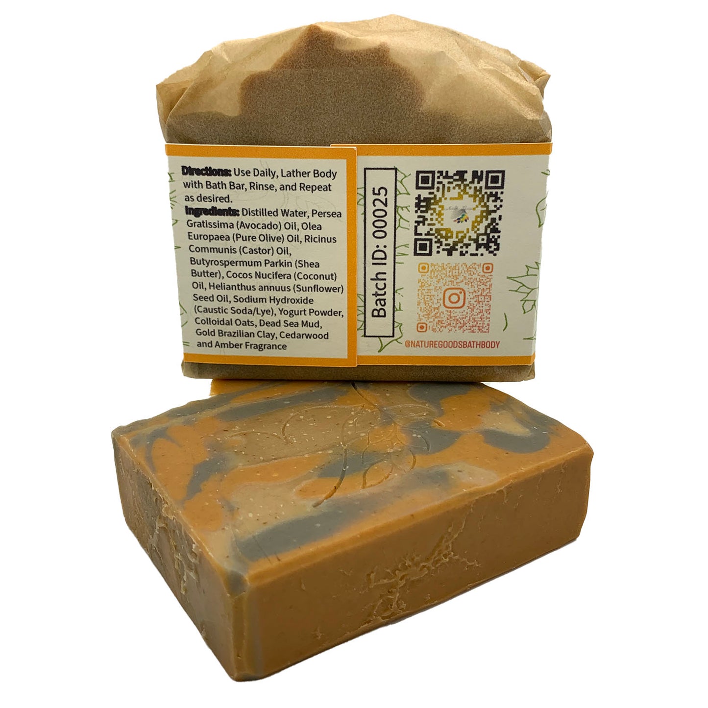 Cedarwood And Amber Spa Bath Bar Soap - Colloidal Oats Collection