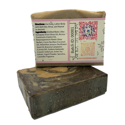 Lavender Spa Bath Bar Soap - Green Tea Extract Collection