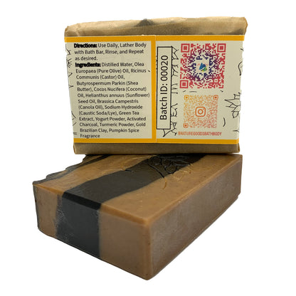 Pumpkin Spice Spa Bath Bar Soap - Green Tea Extract Collection