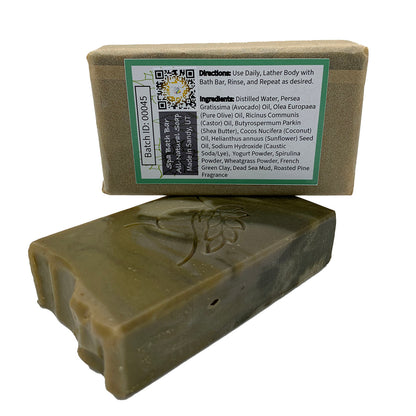 Roasted Pine Spa Bath Bar Soap - Green Tea Extract Collection