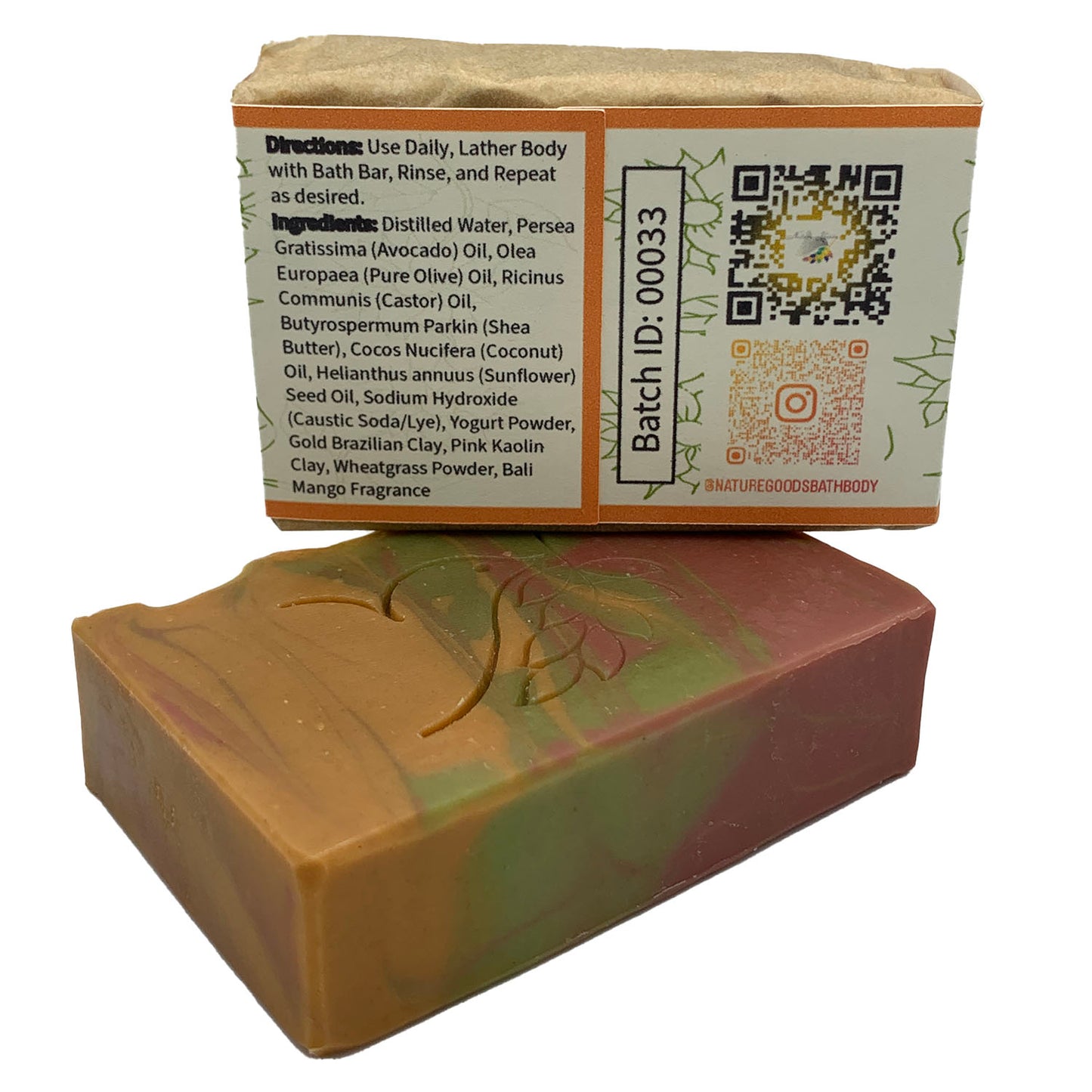 Sweet Bali Mango Spa Bath Bar Soap - Avocado Oil Collection