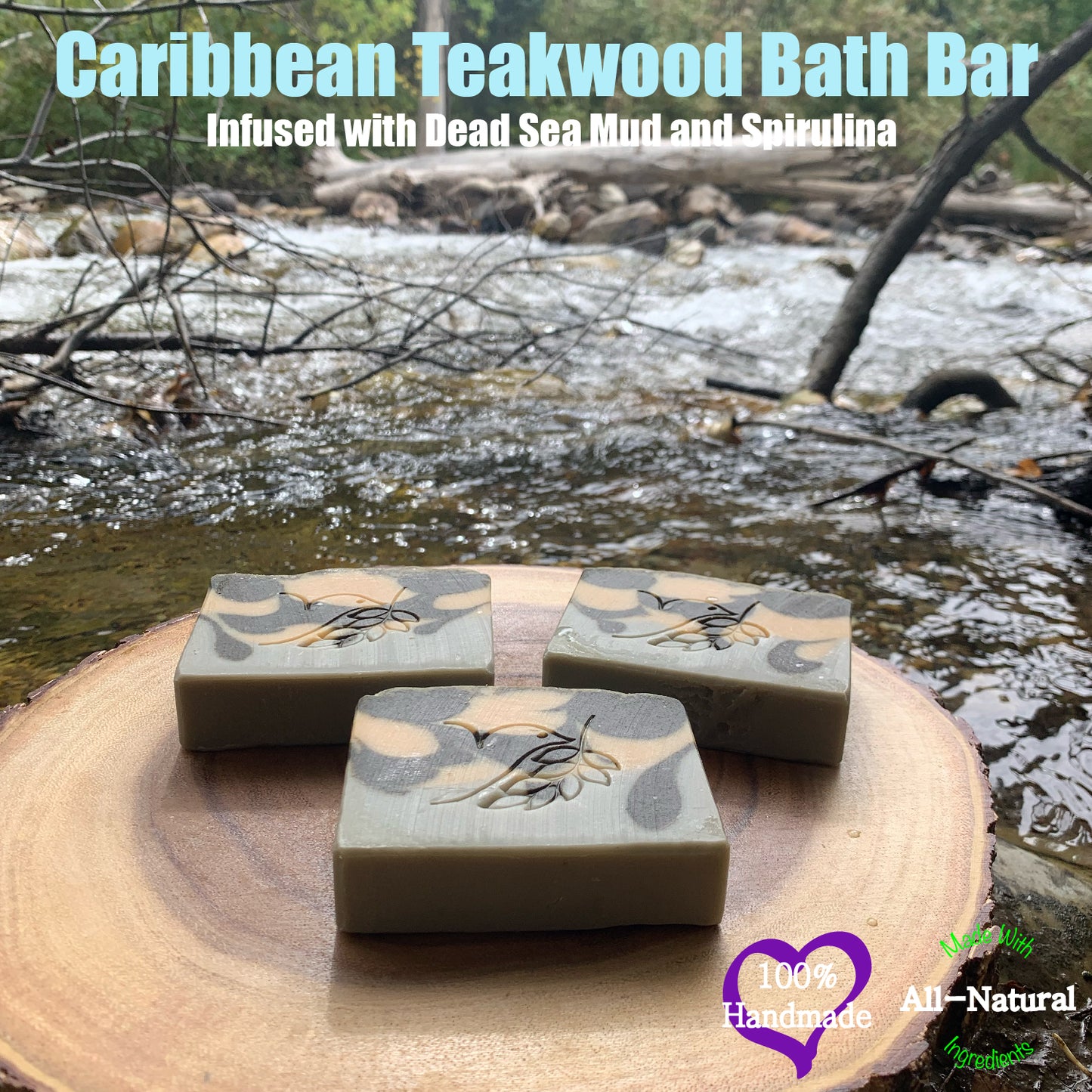 Caribbean Teakwood Spa Bath Bar Soap  - Green Tea Extract Collection