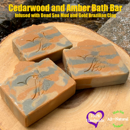 Cedarwood And Amber Spa Bath Bar Soap - Colloidal Oats Collection