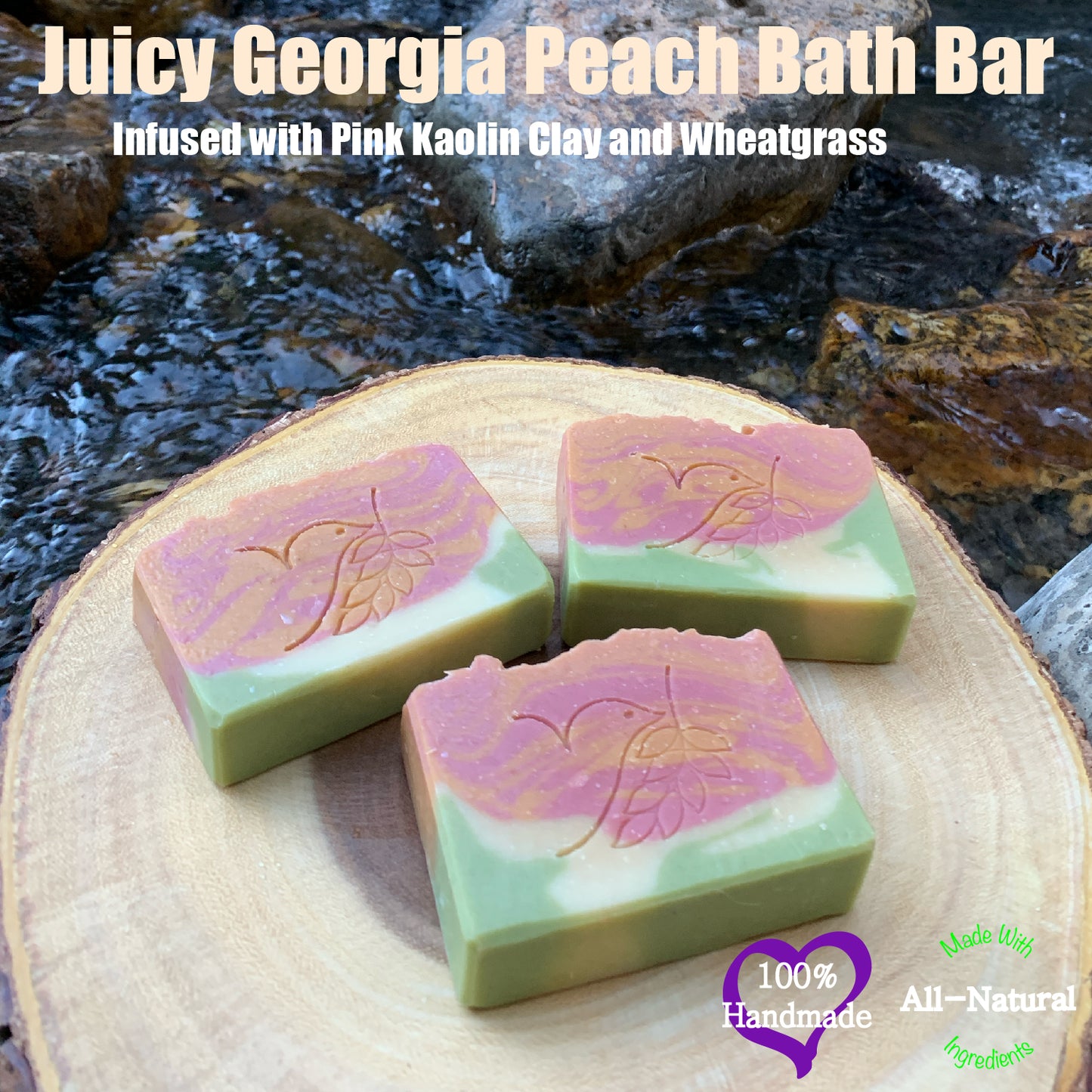 Juicy Georgia Peach Spa Bath Bar - Avocado Oil Collection