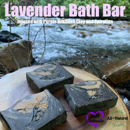 Lavender Spa Bath Bar Soap - Green Tea Extract Collection