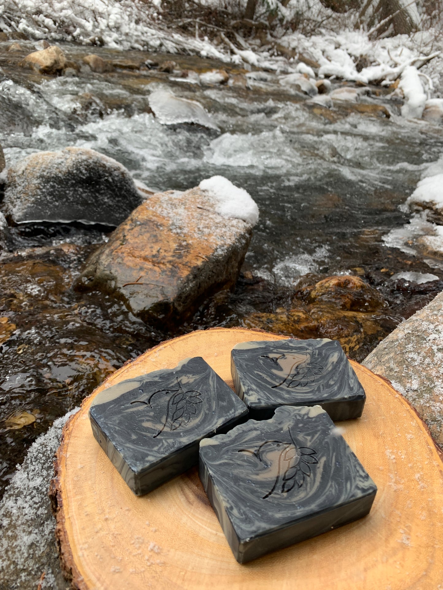 Charcoal Black Ice Spa Bath Bar Soap - Avocado Oil Collection