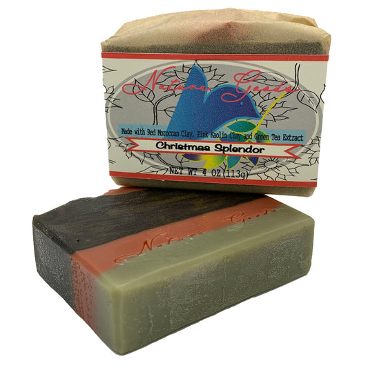 Christmas Splendor Spa Bath Bar Soap - Green Tea Extract Collection