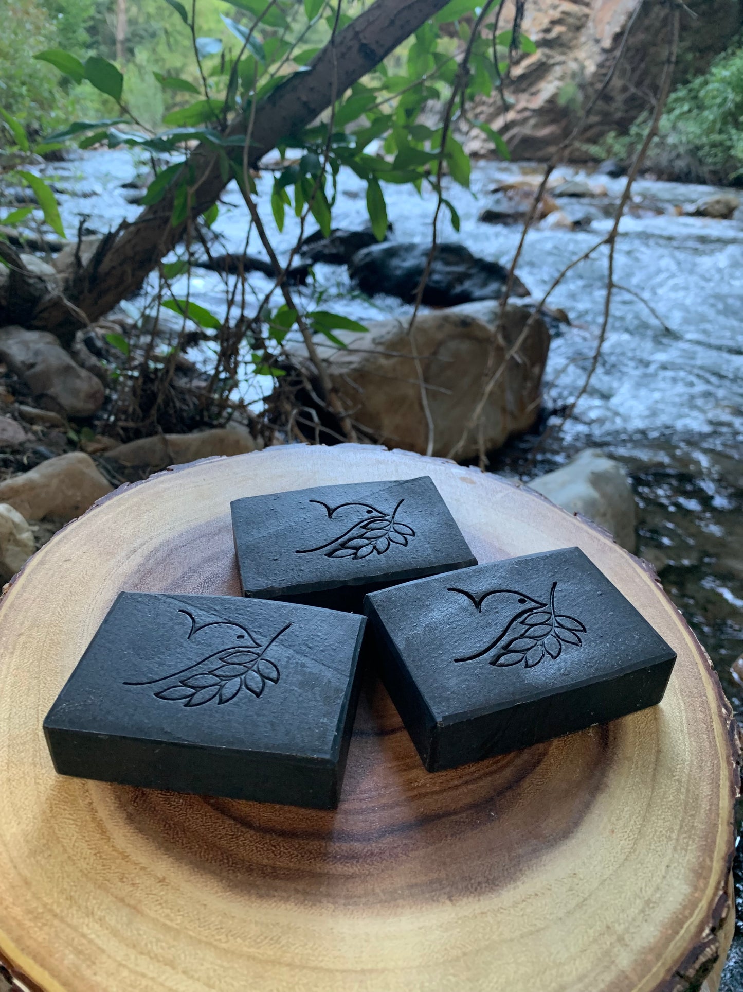 Charcoal Black Ice Spa Bath Bar Soap - Green Tea Extract Collection