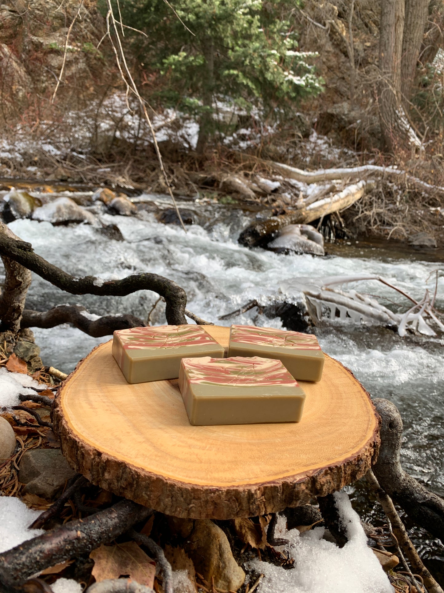 Peppermint Swirl Bath Bar Soap - Christmas Collection