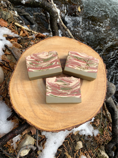 Peppermint Swirl Bath Bar Soap - Christmas Collection