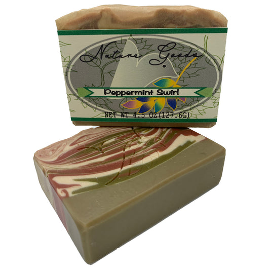 Peppermint Swirl Bath Bar Soap - Christmas Collection